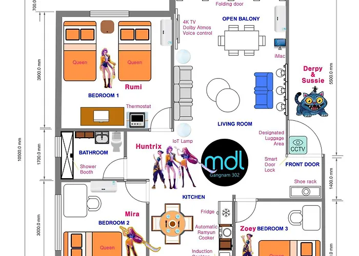 Maison De Luxe Gangnam, Premium Theater Appartement